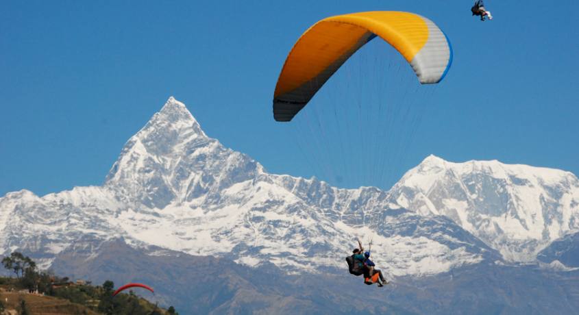 Paragliding in Pokhara